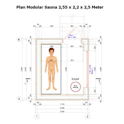 Aussensauna Modular 1 **AKTION**